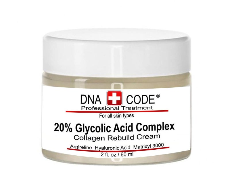 AntiAging 20 Glycolic Acid Complex Collagen Reubild Cream wArgirelineMatrixyl 3000 CoQ10