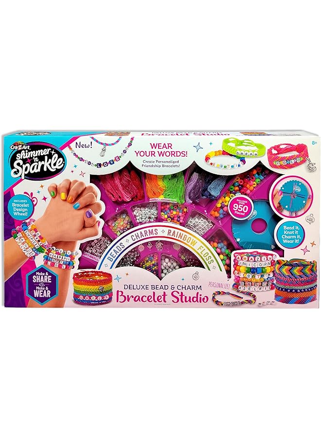 Cra-Z-Art Shimmer And Sparkle Deluxe Bead And Charm Bracelet Studio - Image 1