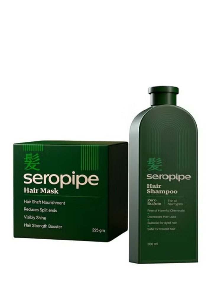 Seropipe Hair Shampoo 300Ml +Seropipe Hair Mask 225 Ml