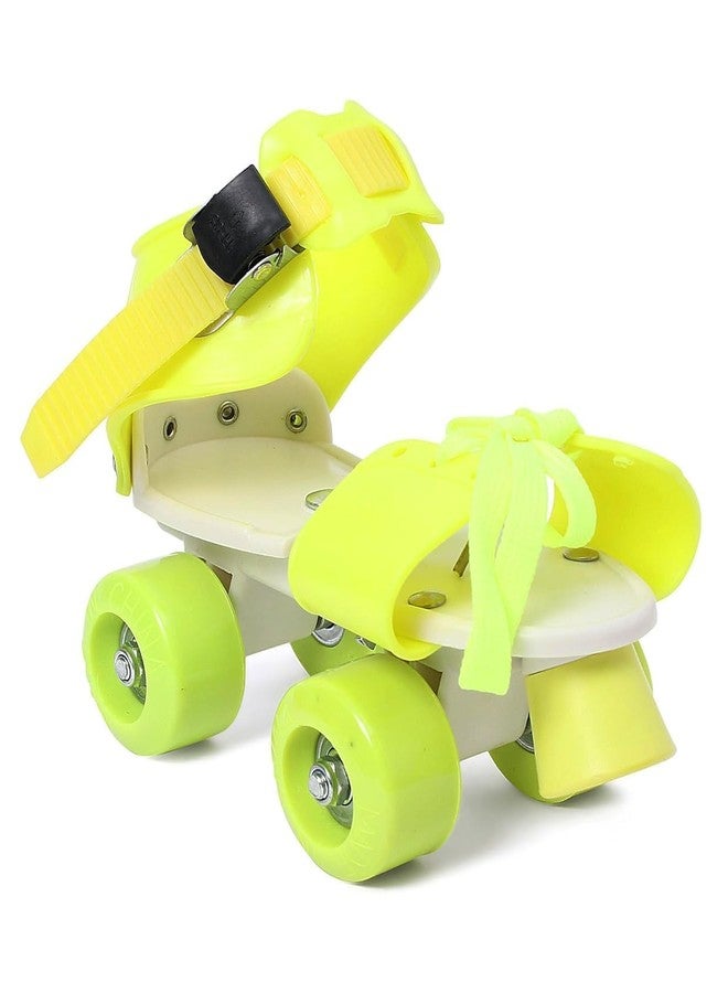 Qwick Click Roller Skates with Protective Set Guard Protection kit for Skating, Cycling, Skateboarding for Kids Age 6-15 Years with Knee, Elbow and Wrist Guards (Neon-Blue) - Image 5