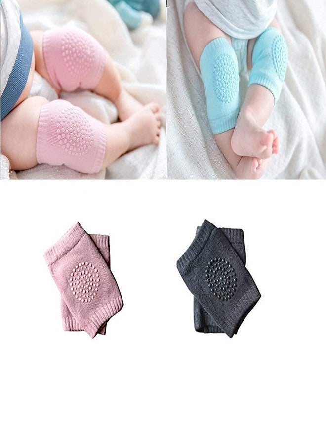 كويك فيت واقيات الركبة والمرفق للأطفال الرضع أثناء الزحف، واقي أمان للركبة، غطاء ركبة مريح، وسادة ركبة مانعة للانزلاق، واقي للركبة والمرفق للأطفال الرضع والصغار (زوجان) - Image 1