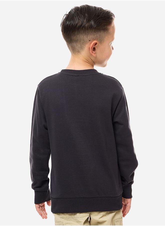 victor and jane - Graphic Print Regular Fit Hoodie by Styli - Image 1