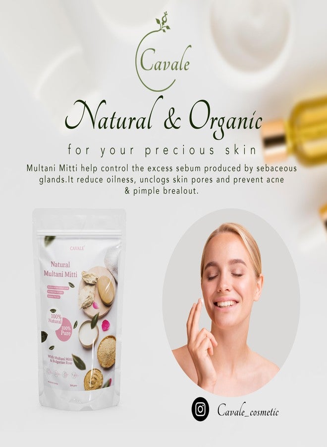 CAVALE Organic 100% Pure Multani Mitti Powder (Fuller's Earth) Skin Face Clays & Hair Care 300gm - Image 2