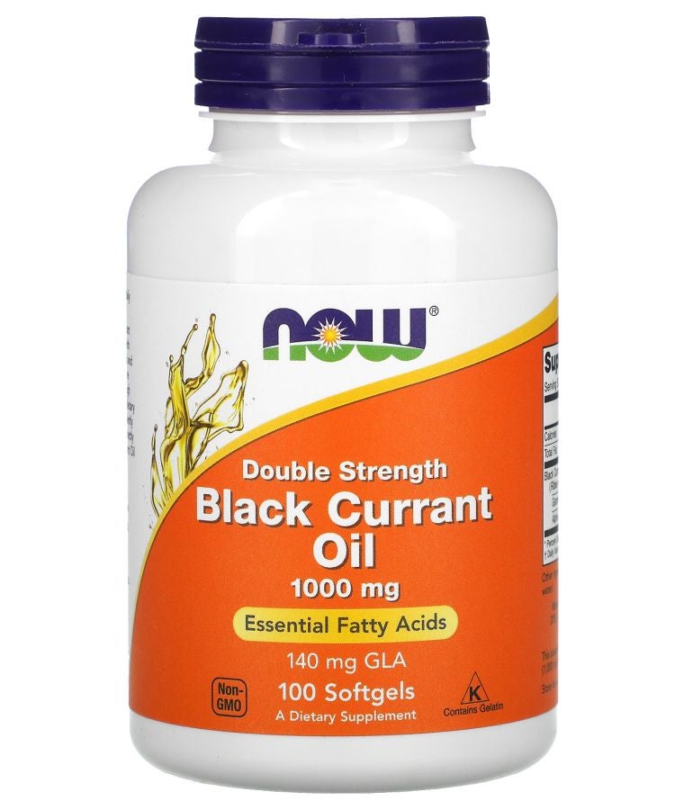 now Black Currant Oil 100 Softgels (1 g per Softgel)