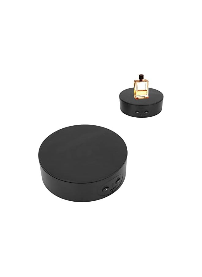 The Bros Rotating Display Stand, 360 Degree Motorized Rotating Turntable Display Stand for Wine Bottles Cosmetics Photography Products Shows Jewelry, Load 6.6Lb, Battery/USB Power Supply (Black)  - Image 4