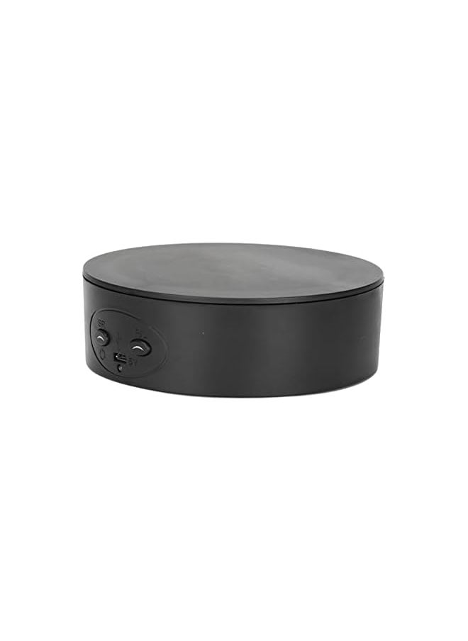 The Bros Rotating Display Stand, 360 Degree Motorized Rotating Turntable Display Stand for Wine Bottles Cosmetics Photography Products Shows Jewelry, Load 6.6Lb, Battery/USB Power Supply (Black)  - Image 2