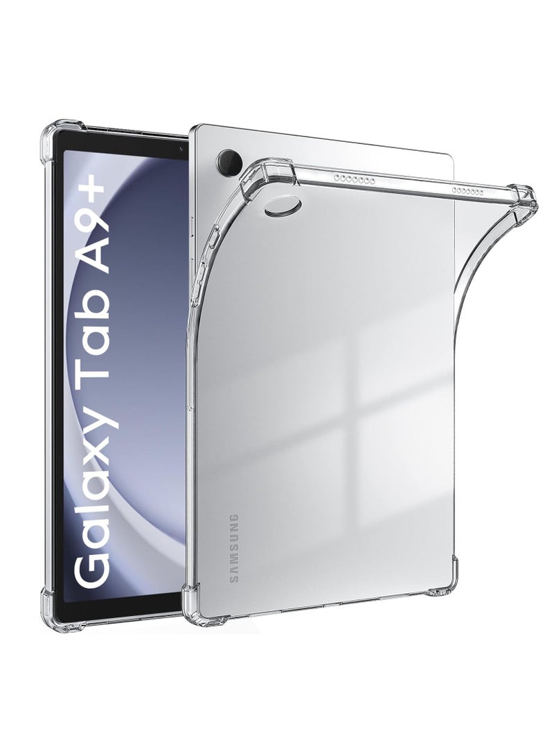 DUSALA Clear Case Cover for Samsung Galaxy Tab A9 Plus/A9+ 11 inch(SM-X210, SM-X215, SM-X216), Air Hybrid Slim Fit Shockproof Crystal TPU Protective Case. - Image 1