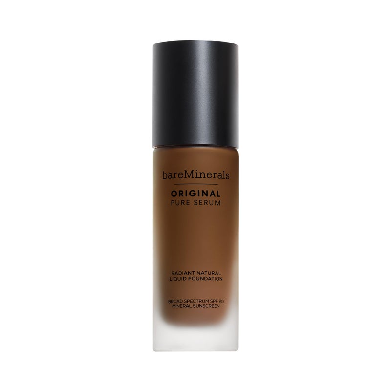 bareMinerals Original Pure Serum Radiant Natural Liquid Foundation Mineral SPF 20, Deep Warm 6 - Image 1