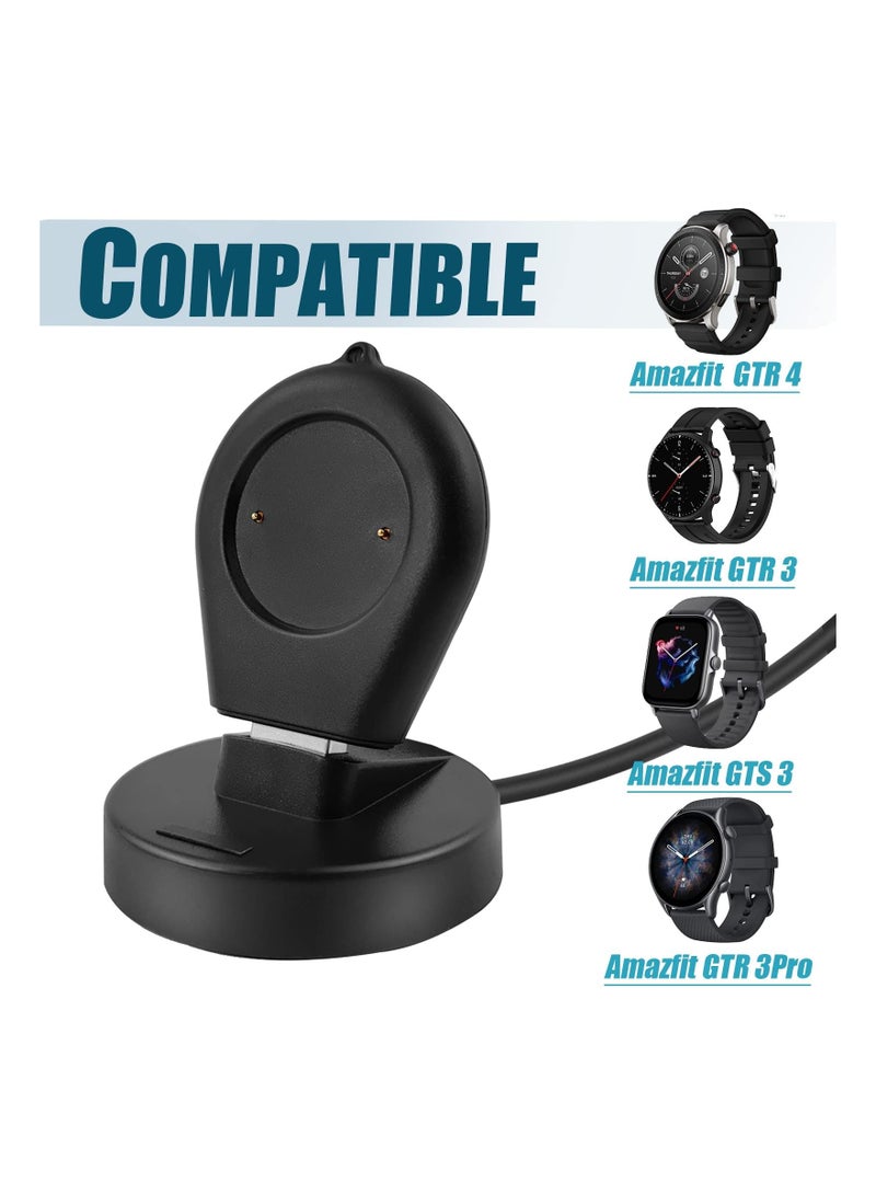 Y&D Replacement Charger Cable Compatible with Amazfit GTR 4, 3, 3 Pro, GTS 3,Portable Cordless Magnetic USB Dock,Charger Stand for Watch - Image 2
