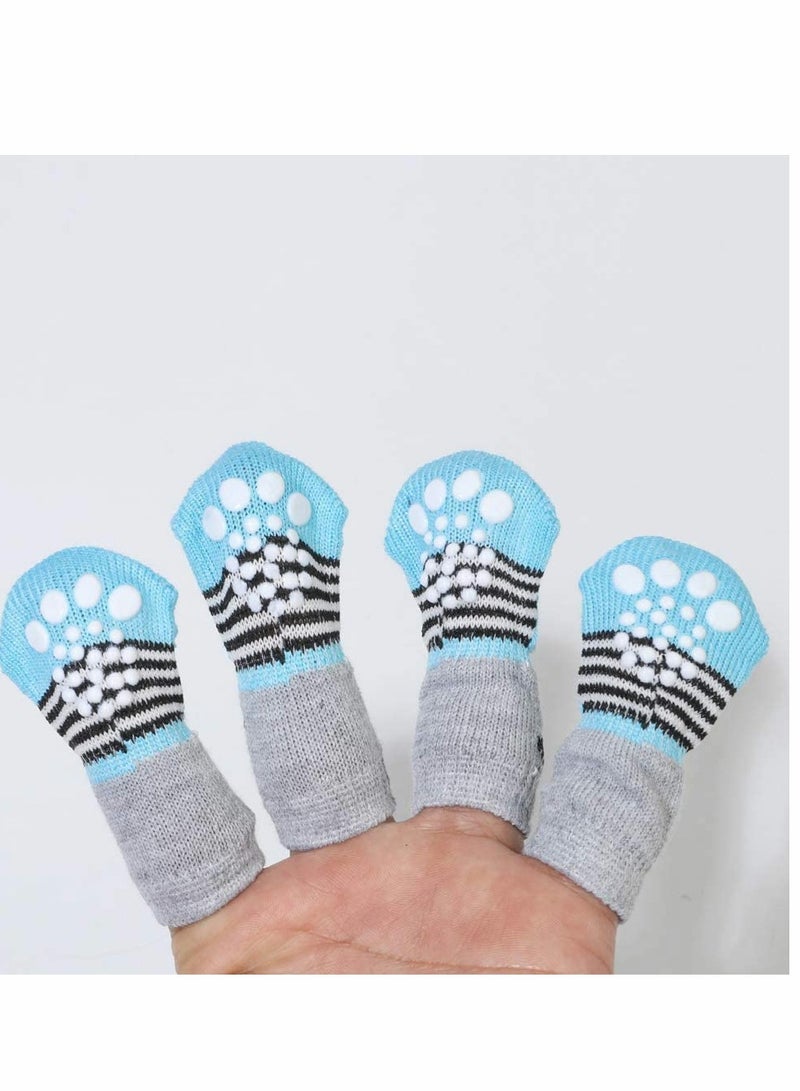 Cute Bear Pattern Pet Socks, Anti Slip Knit Small Dog Socks Cat Socks with Rubber Reinforcement - Image 5