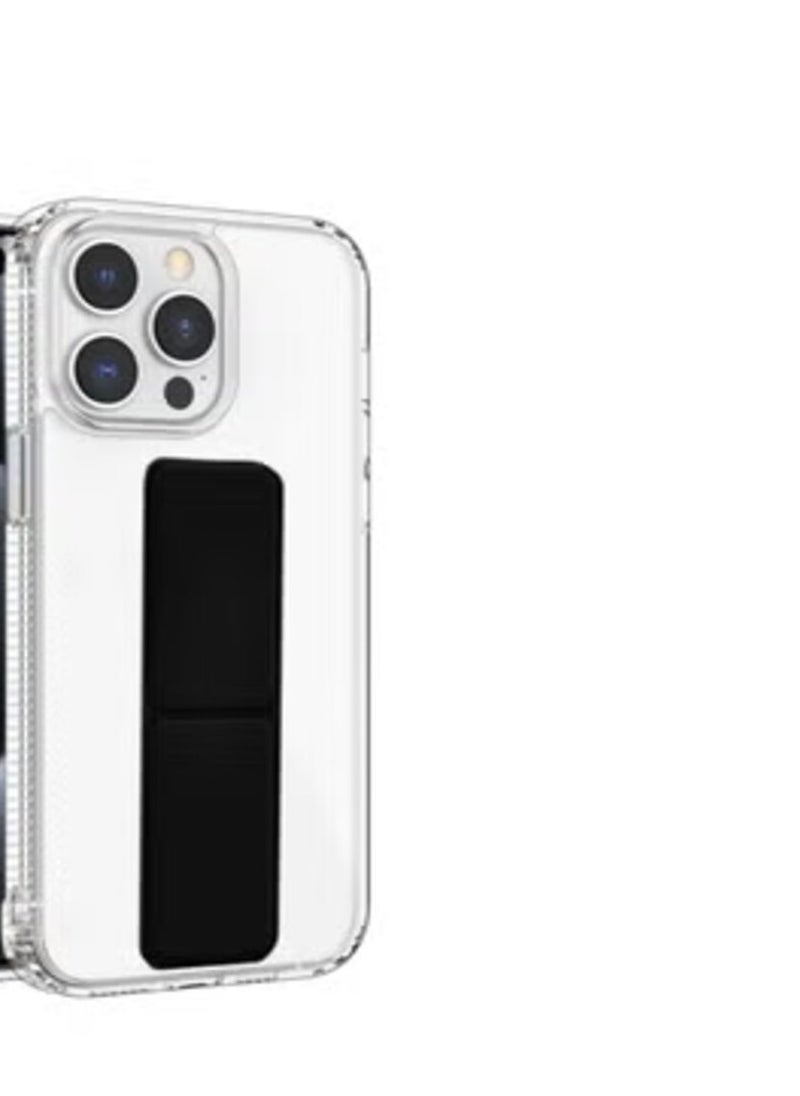 Generic iPhone 11 Pro Max Case with Built-in Magnetic Grip Clear Black  - Image 1