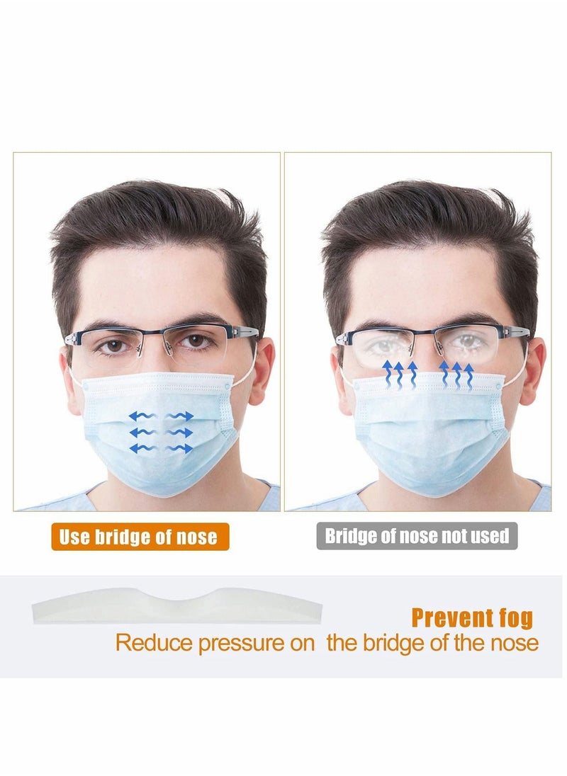 Excefore - Sponge Anti-Fog Nose Pad Sealing, Bridge Pad, Nose Pad Memory Foam Soft And Comfortable Nose Pad Self-Adhesive Protective Tape Suitable For Face Mask (80 PCS) - Image 1