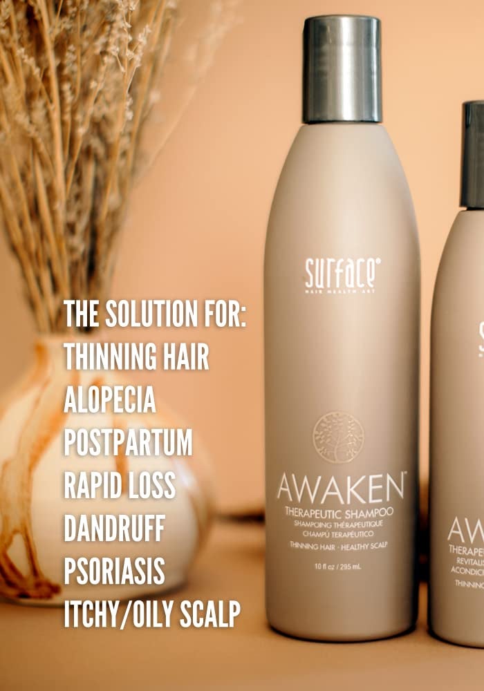 Surface Hair - Awaken Therapeutic Shampoo â€“ Natural Ingredients for Thinning Hair and a Healthy Scalp - 10 fl oz - Image 2