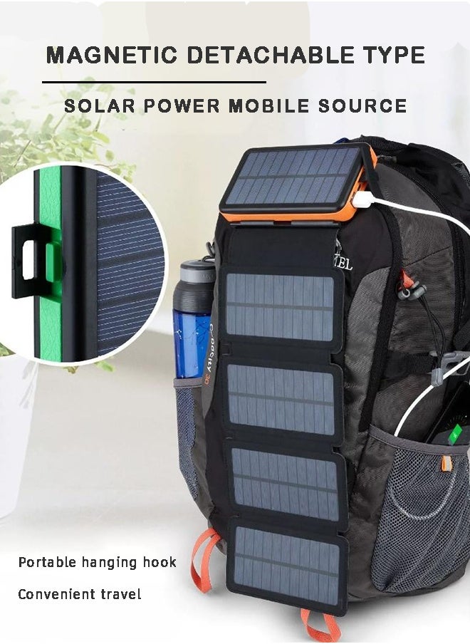 Generic S014 Magnetic Detachable Solar Power Bank – 200000mAh Ultra High Capacity with Multi-Color Options, Portable Design, and Solar Charging for Outdoor and Emergency Use  - Image 3