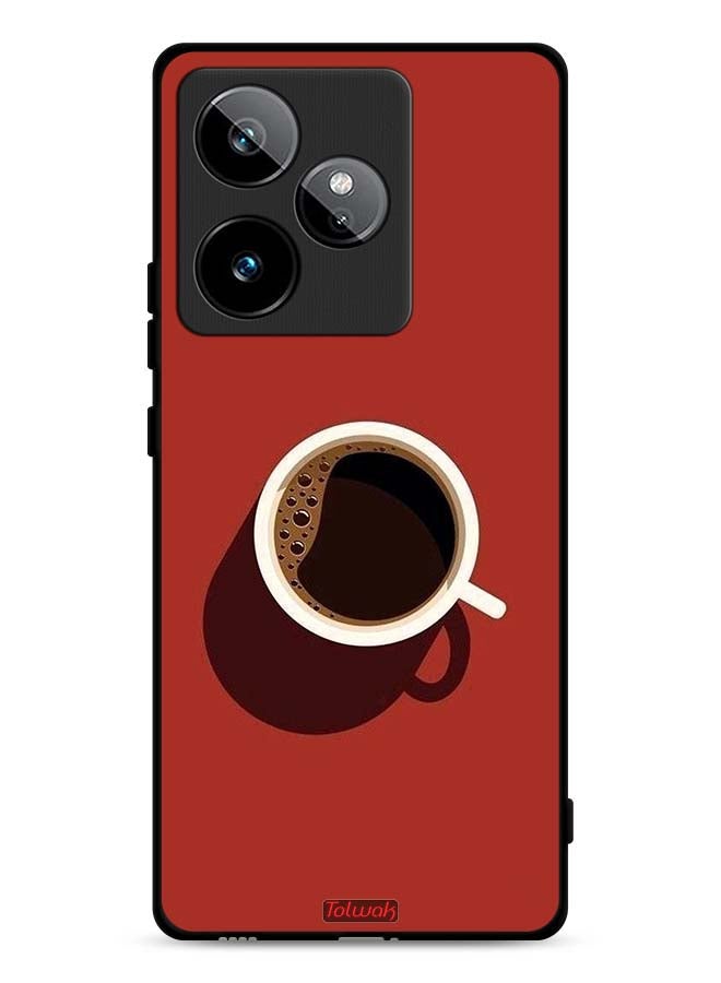 Tolwak Realme GT 7 5G Protective Case Cover Coffee Cup Art