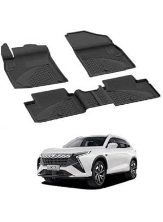 Premium TPE car floor mats, custom design, waterproof, non-slip, strong protection for all conditions, and easy to clean. - Image 1