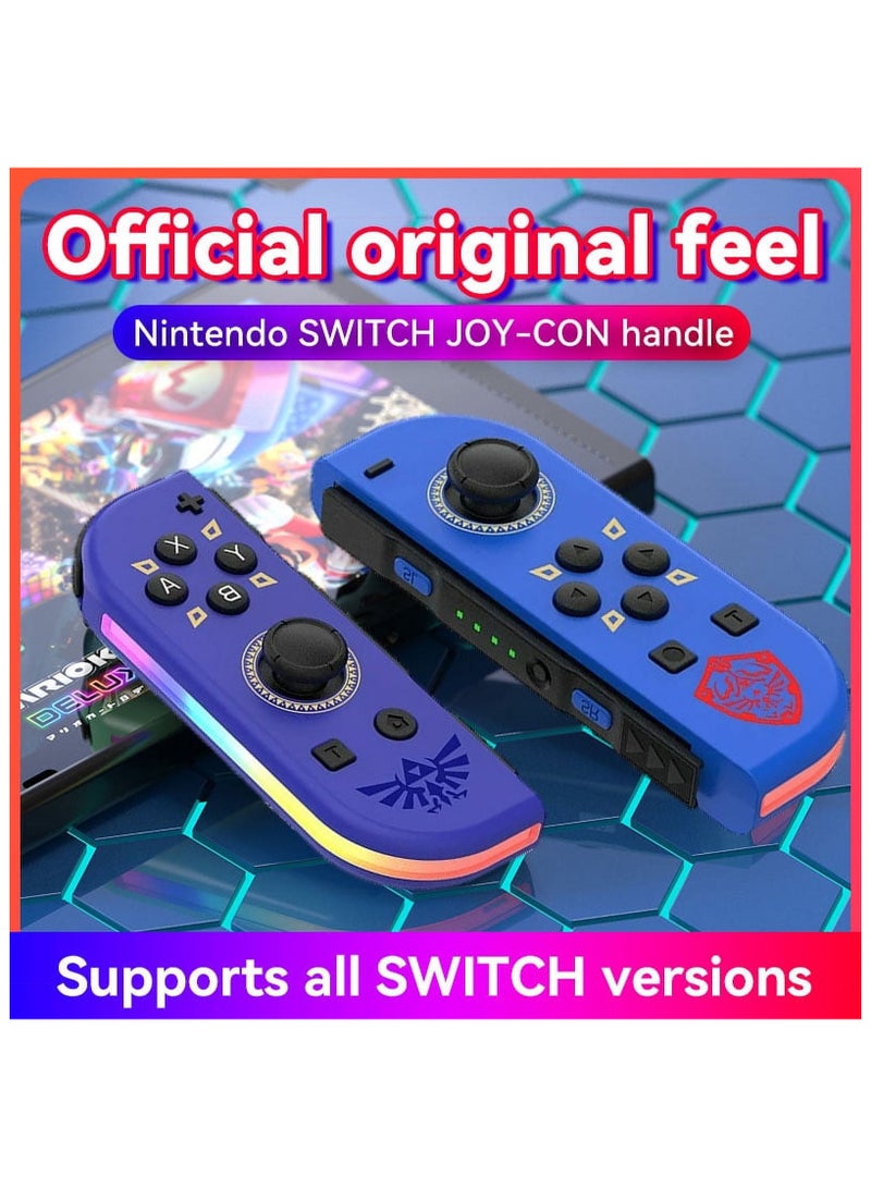 وحدة تحكم Joy Cons اللاسلكية لجهاز Nintendo Switch، وحدات تحكم بديلة يمين/يسار متوافقة مع Nintendo Switch/Lite/OLED، عصا تحكم مع وظيفة الاستيقاظ/لقطة شاشة/اهتزاز مزدوج/تحكم في الحركة  - Image 3