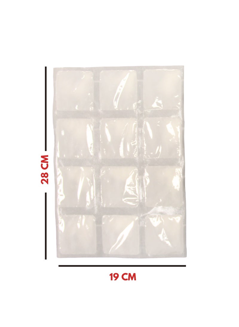 CarryCool Ice Pack Sheets for Cooler Long Lasting Reusable Freezer Sheets for Lunch Box, Lunch Bag, Cooler Bag for Work, School, Picnic, Camping, Fishing and More, Keep Beverages Foods Cold & Fresh - 12 Ice Cells in each Blanket (7"X11" – Pack of 5 Sheets).  - Image 3