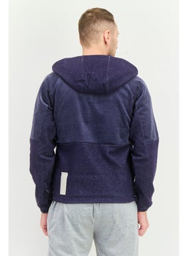 Adidas Men Sportswear Fit Long Sleeves Running Sweatshirt, Navy Blue  - Image 3