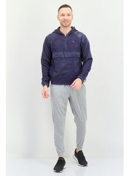 Adidas Men Sportswear Fit Long Sleeves Running Sweatshirt, Navy Blue  - Image 4