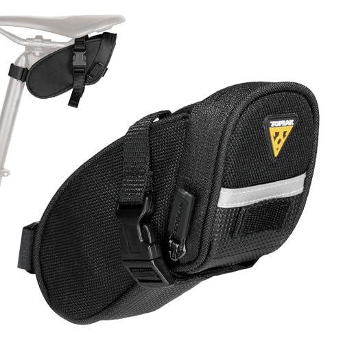 Topeak TC2471B Aero Wedge Pack with Strap Mount, Micro , Black - Image 1