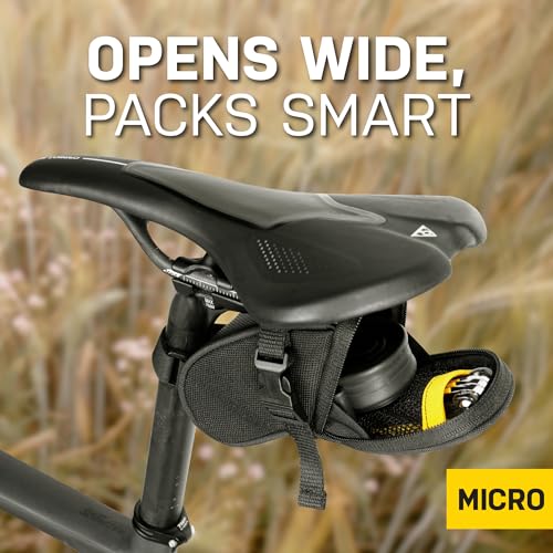 Topeak TC2471B Aero Wedge Pack with Strap Mount, Micro , Black - Image 3