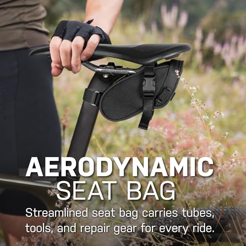 Topeak TC2471B Aero Wedge Pack with Strap Mount, Micro , Black - Image 2
