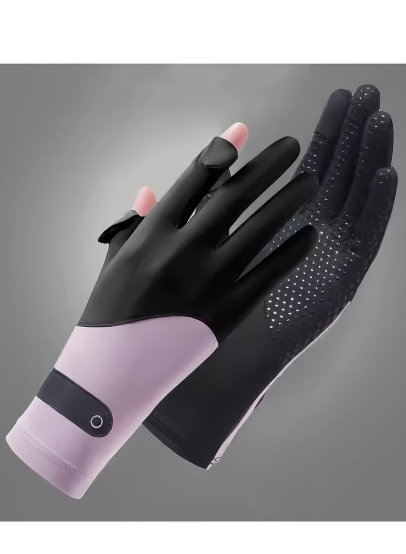 Generic Women's Sun Protective Gloves- UPF 50+ UV Sun Protection,Women's Gloves Quick Dry Anti Slip Driving Gloves,Touch Screen Gloves for Cycling Riding Outdoor Sports,Black - Image 4