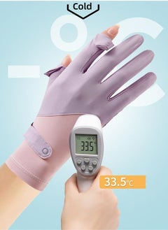 Generic Women's Sun Protective Gloves- UPF 50+ UV Sun Protection,Women's Gloves Quick Dry Anti Slip Driving Gloves,Touch Screen Gloves for Cycling Riding Outdoor Sports,Black  - Image 5