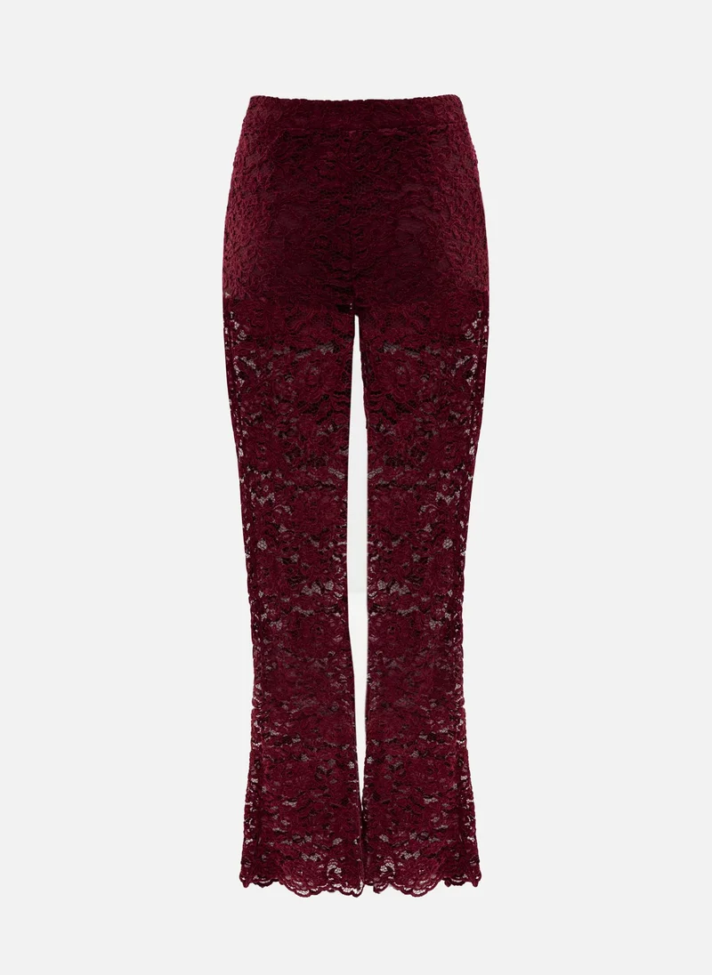 Lichi  Guipure trousers with monochrome shorts for Women | Best Price UAE