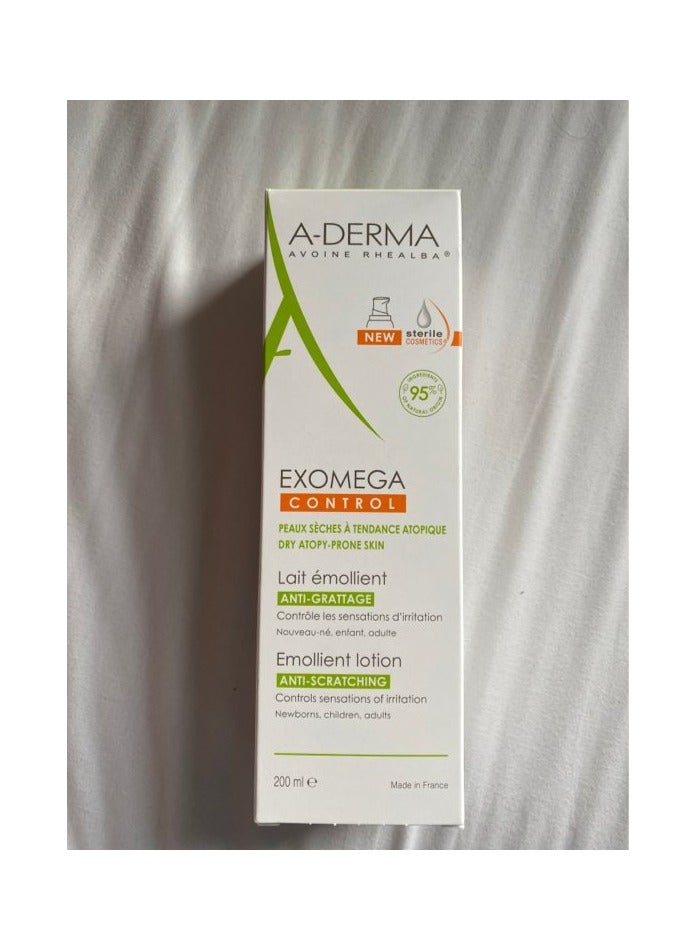 A-DERMA A Derma Exomega Control Emollient Milk 200ml - Image 2