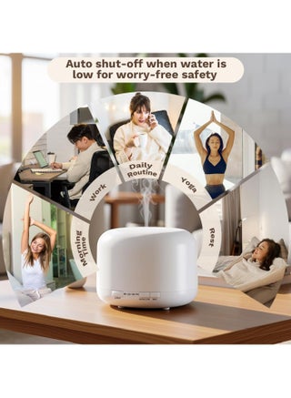 Air Humidifier - 7-color Ambient Light - Timer Function - Large Capacity Essential Oil Diffuser - Moisturizing Machine - Fragrance Diffuser - Remote Control - view 5