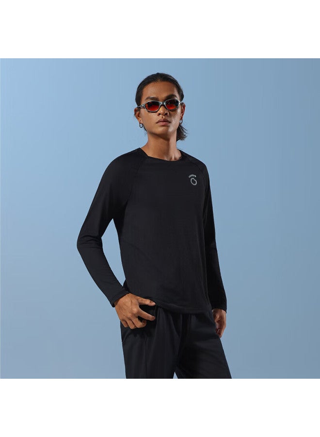 Macondo Original Running Long Sleeve T-shirt 9th Generation Breathable Quick-dry Sweat-resistant Invisible Black Men's 4XL - Image 1