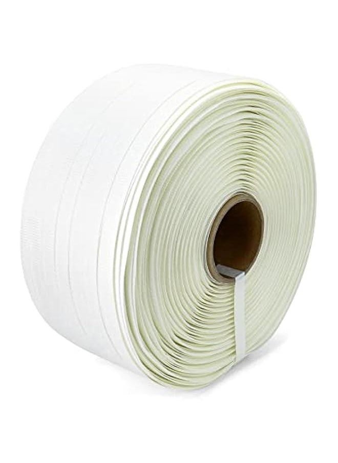 Arabest 3/4 x 1640' Woven Cord Strapping Roll, Heavy Duty Polyethylene Braided Rope Strap Roll, 1830 lb Strong Break Strength 6 x 3 Core, Strength and Flexibility, White  - Image 2