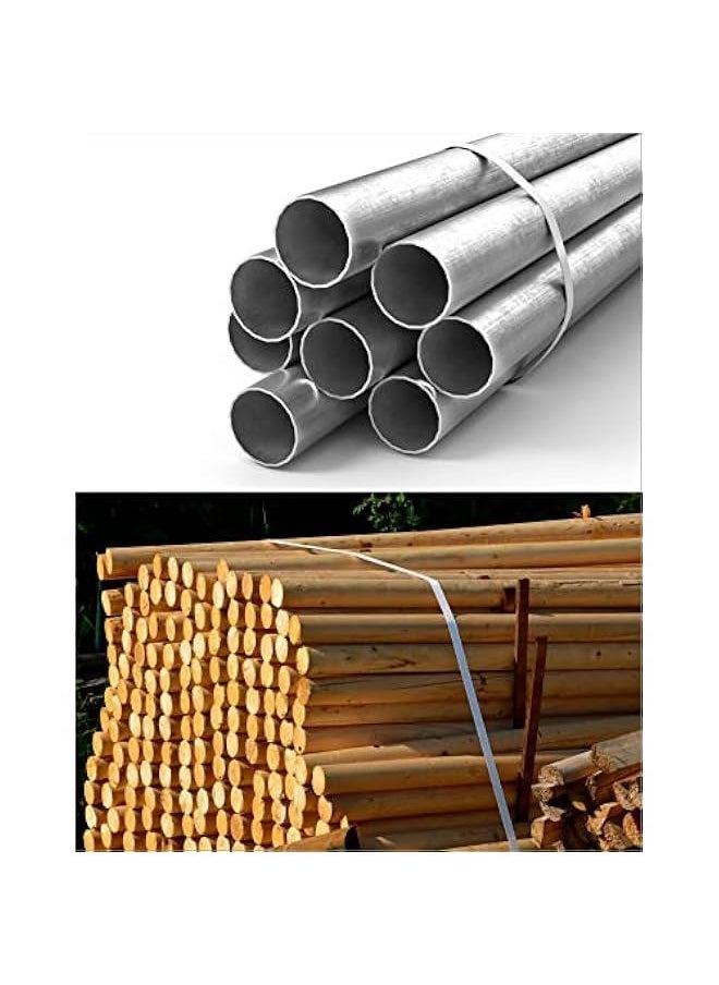 Arabest 3/4 x 1640' Woven Cord Strapping Roll, Heavy Duty Polyethylene Braided Rope Strap Roll, 1830 lb Strong Break Strength 6 x 3 Core, Strength and Flexibility, White  - Image 5
