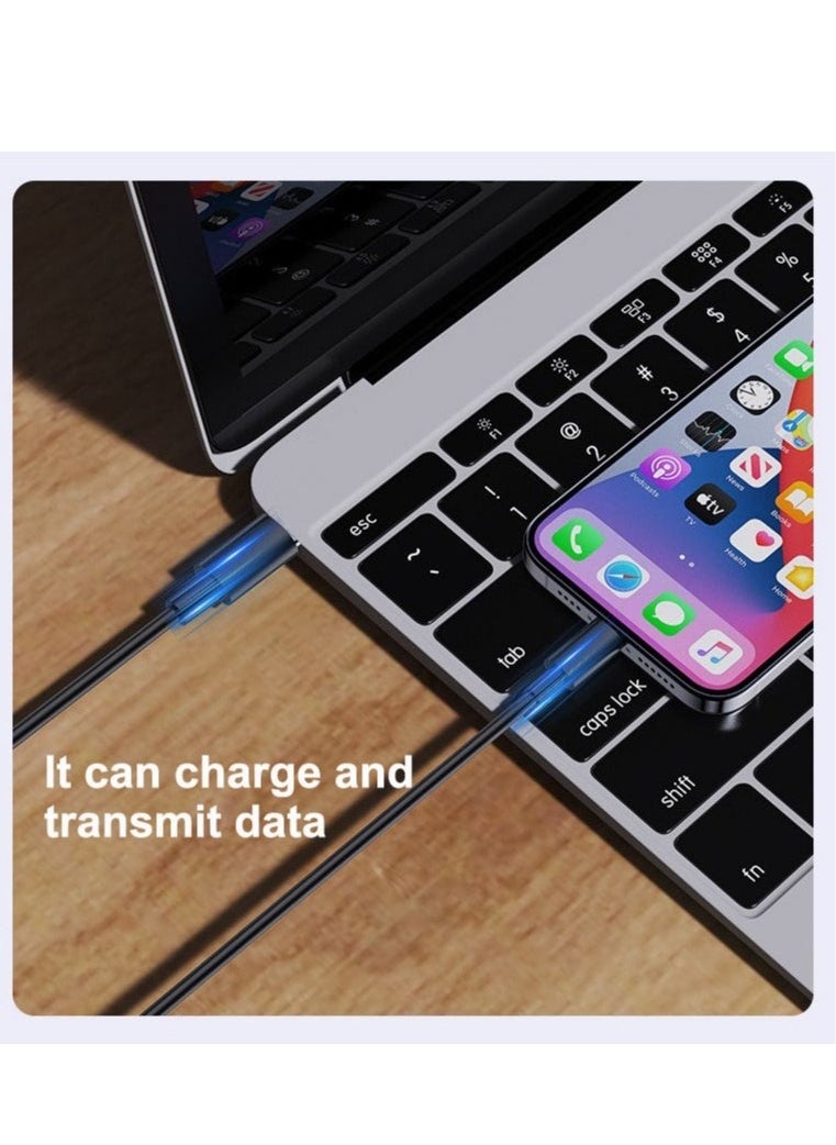 USB Charging Adapter Cable Kit,USB Charging Cable Storage Box Conversion Set USB A & Type-C to Male Micro/Type-C/Lightning, Data Transfer, Card Storage, Tray Eject Pin