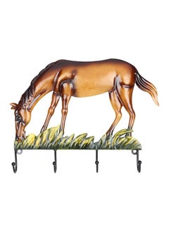 Generic Horse Shaped Wall Pediment Hanger Brown/Black/Green 30 x 24centimeter  - Image 1