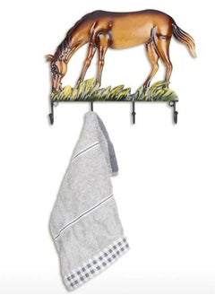 Generic Horse Shaped Wall Pediment Hanger Brown/Black/Green 30 x 24centimeter  - Image 2