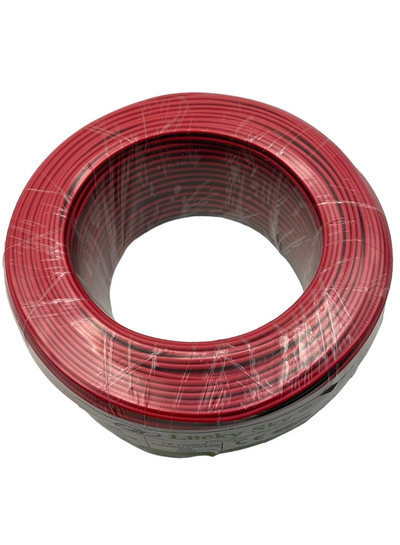 Lucky Sky LED Cable 100Meter Extension Cable Wire Cord 22AWG Wire Cord Red Black 2 Wire Stranded Tinned Copper for Led Strips Single Color 3528 5050, Boat Light, 12V LEDs Bulbs Lamps, Car Lighting. - Image 1