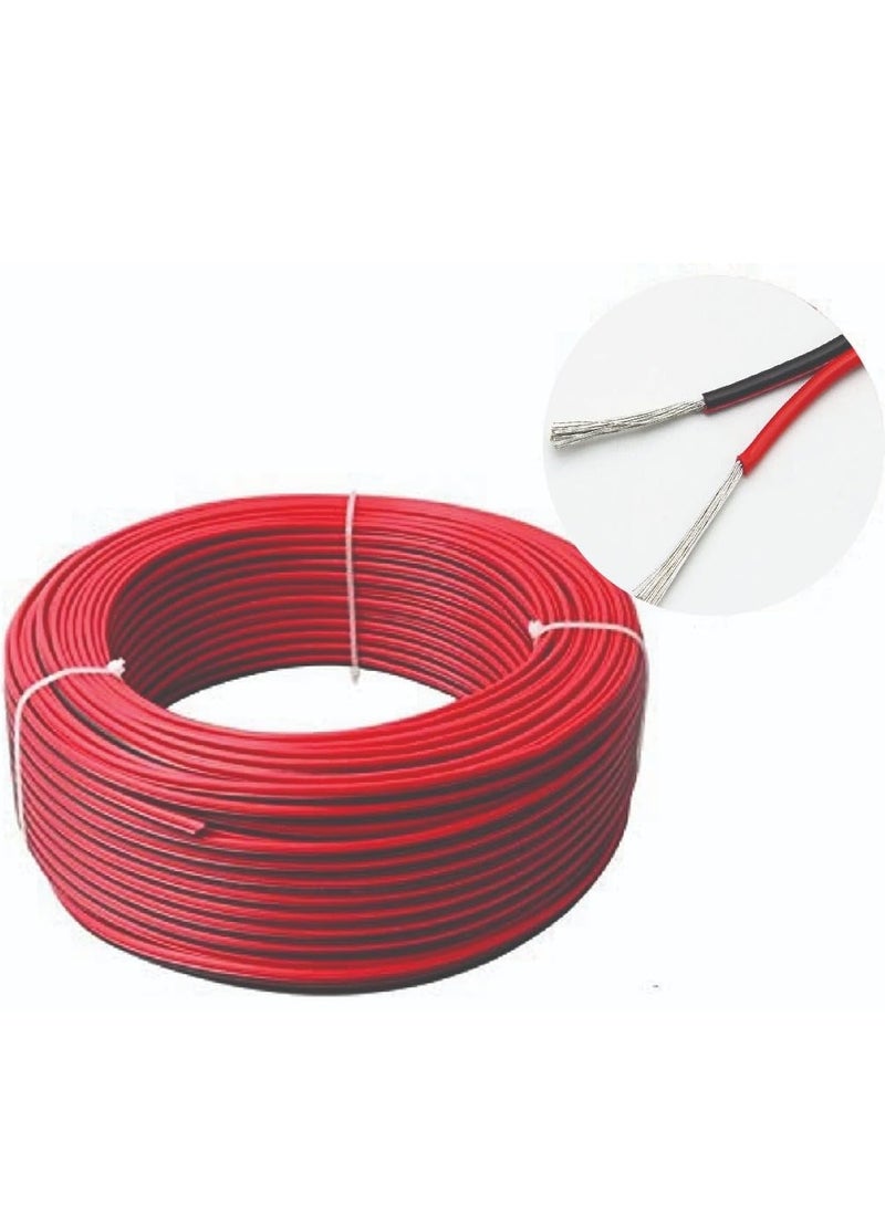 Lucky Sky LED Cable 100Meter Extension Cable Wire Cord 22AWG Wire Cord Red Black 2 Wire Stranded Tinned Copper for Led Strips Single Color 3528 5050, Boat Light, 12V LEDs Bulbs Lamps, Car Lighting. - Image 3