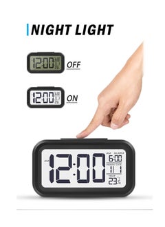 ARCOON ARCOON LED Digital Alarm Clock Backlight Snooze Mute Calendar Desktop Electronic Bcaklight Table Clocks Desktop Clock (Blue)  - Image 3