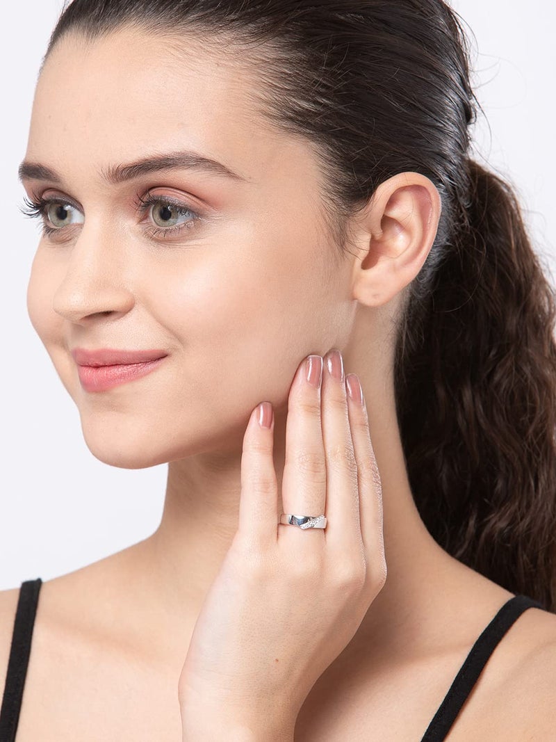 CLARA Pure Real 925 Sterling Silver Adjustable Ring Band | Multiple Design Options | Gift for Women and Girls - Image 3