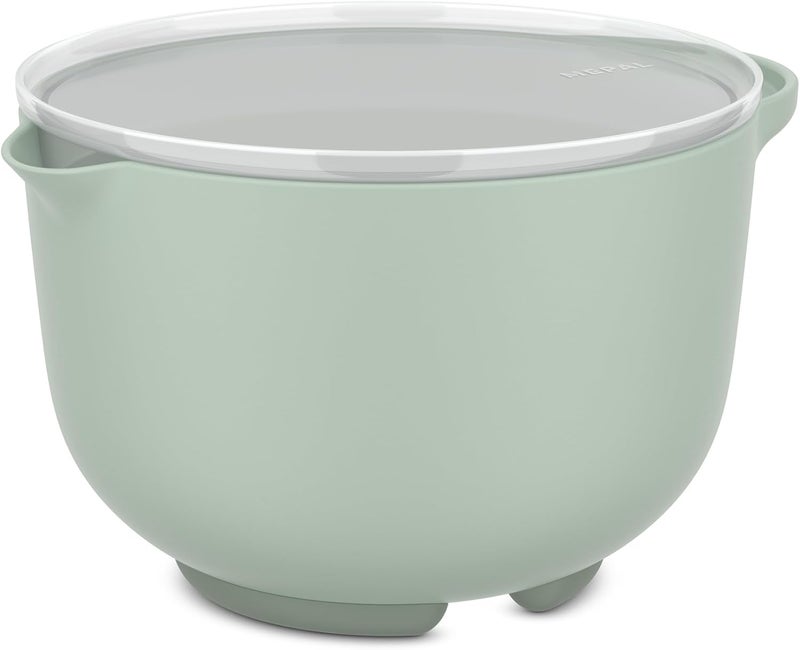Mepal - Mixing bowl with lid Chef it - Non-slip base - Microwave and dishwasher safe - Bowl - Material resistant up to 110°C - 1500 ml - Nordic sage - Image 1