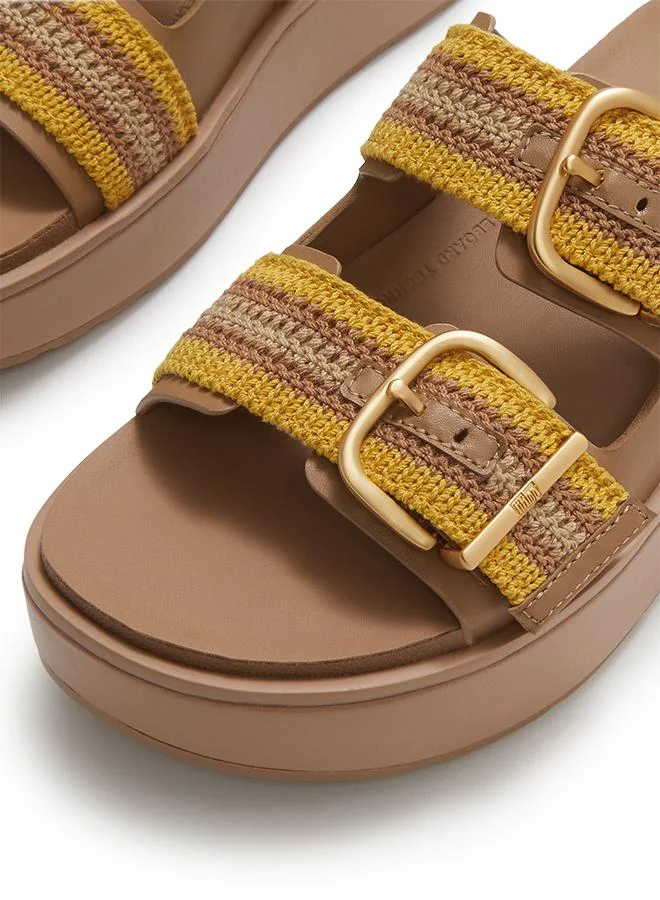 فيت فلوب GEN-FF MAX BUCKLE STRIPE-WEBBING TWO-BAR SLIDES