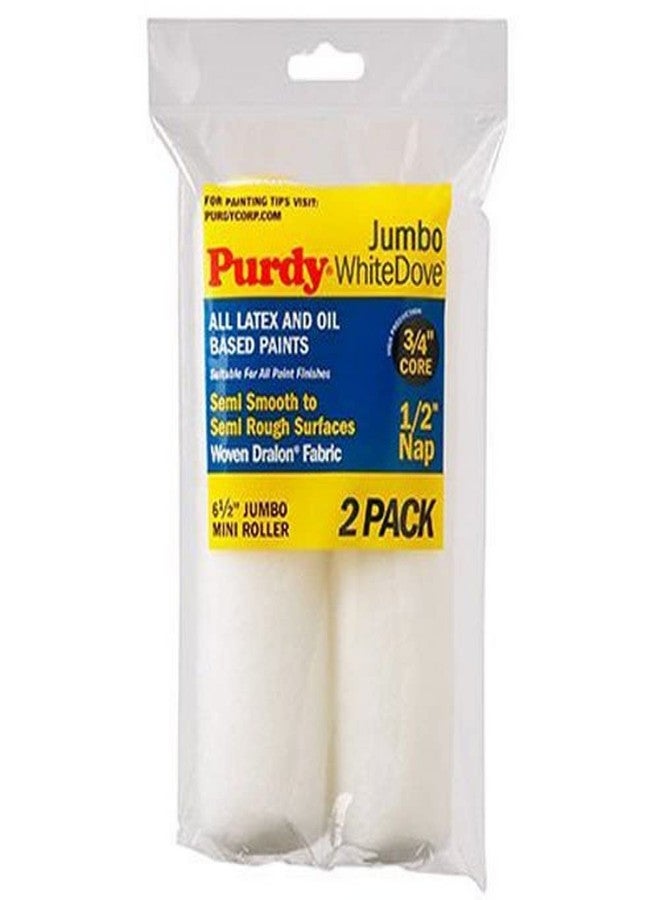 Purdy WhiteDove Jumbo Mini Roller Cover, 6-1/2 in. x 1/2 in., 2 count - Image 1