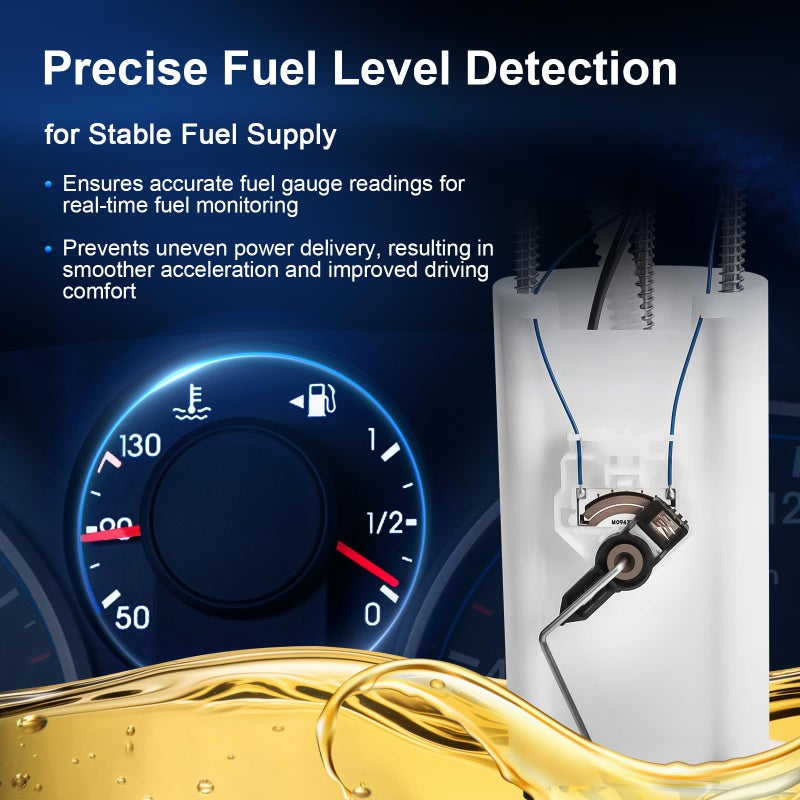 OGATOO Fuel Pump, Fit for 1997 1998 1999 2000 Chevy/GMC C1500 C2500 C3500 K1500 K2500 K3500 Pickup 4.3L 5L 5.7L 7.4L, Electric Fuel Pump with 2 Connectors & Level Sensor & Sending Unit, Replace E3947M - Image 4