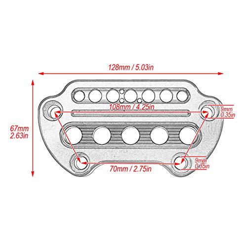 HDBUBALUS Speedometer Side Mount Indicator Handlebar Clamp Fit for Harley Sportster XL883 1200 1993-2020 - Image 5
