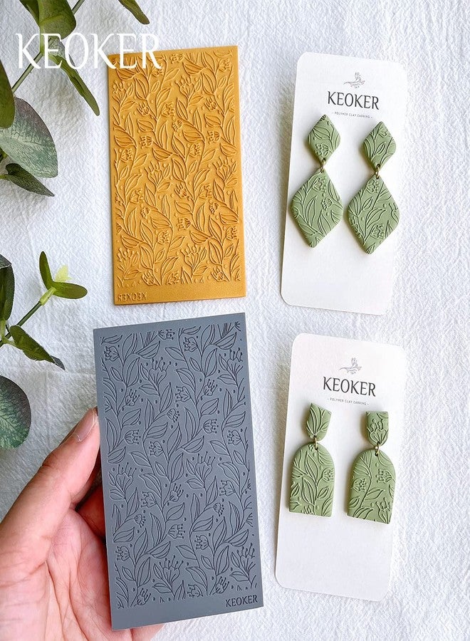 Keoker أوراق قوام البوليمر من كيوكر، حصيرة قوام الطين لصنع الأقراط والمجوهرات، أدوات أقراط الطين البوليمر (رقم 7-8) - Image 2