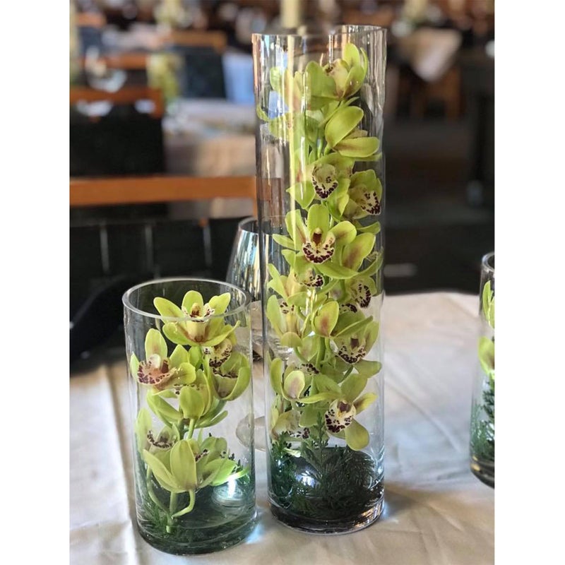 WGVI Quality Thick Weighted Clear Cylinder Glass Vases, 3" W x 16" H, Skinny Bud Tall Vase Floral Bouquet Flower Arrangements Wedding Centerpieces Container Candle Holders Home Decor, 1 Piece - Image 4