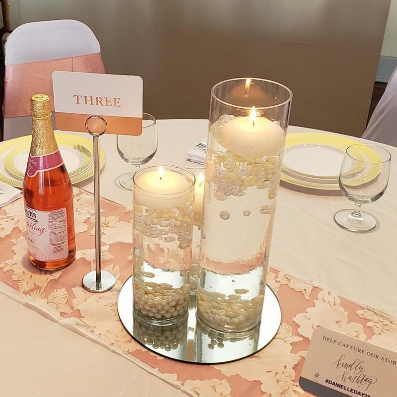 WGVI Quality Thick Weighted Clear Cylinder Glass Vases, 3" W x 16" H, Skinny Bud Tall Vase Floral Bouquet Flower Arrangements Wedding Centerpieces Container Candle Holders Home Decor, 1 Piece - Image 5